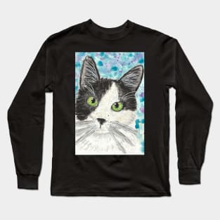 Cute cat face Long Sleeve T-Shirt